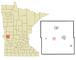 Location of Alberta, Minnesota