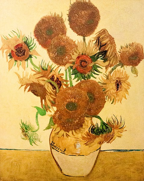 File:Still Life - Vase with Fifteen Sunflowers (JH 1667) - My Dream.jpg