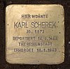 Stolperstein Peter-Vischer-Str 14 (Schön) Karl Scherek.jpg