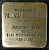 Stolperstein Susannenstrasse 40 (William Rundstein) in Hamburg-Sternschanze.JPG