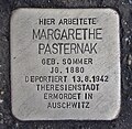 Stumbling stone for Margarethe Pasternak 2.JPG