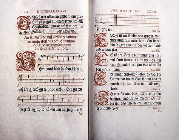 1539 melody and first five stanzas in the Straßburger Gesangbuch (1541)