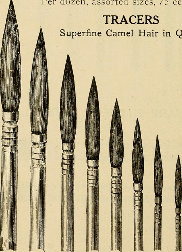 https://upload.wikimedia.org/wikipedia/commons/thumb/9/91/Superfine_camel-hair_brushes.jpg/640px-Superfine_camel-hair_brushes.jpg