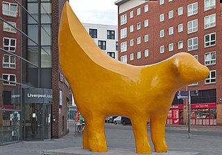 <i>Superlambanana</i> Sculpture in Liverpool, England