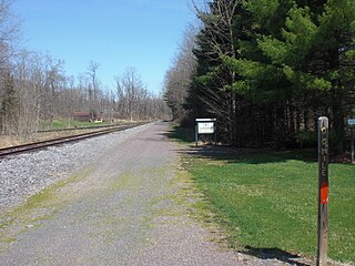 Susquehanna Warrior Trail rail-trail in Luzerne County, Pennsylvania