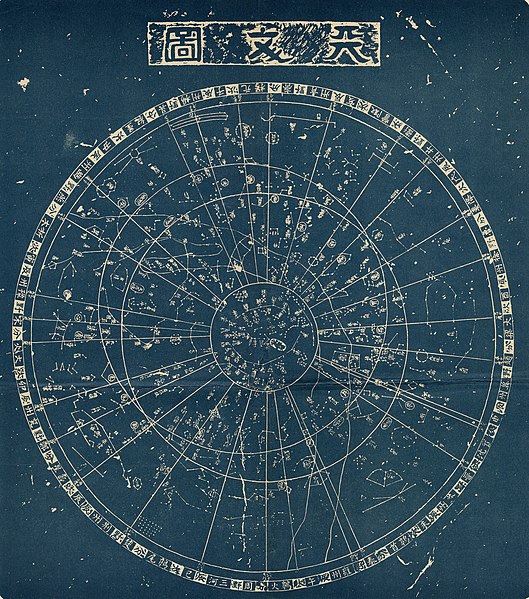 Reproduction of the Suzhou star chart (13th century)