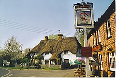 Thatched Cottage and The George Inn, St Mary Bourne. - geograph.org.uk - 193067.jpg