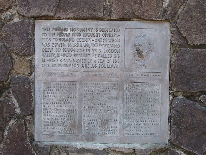 File:The Pioneer Monument at Pena Adobe Park.jpg