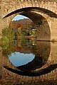 Close up of an arch of the bridge