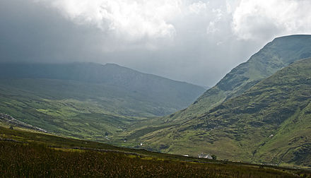 Rain coming in from the west in Snowdonia