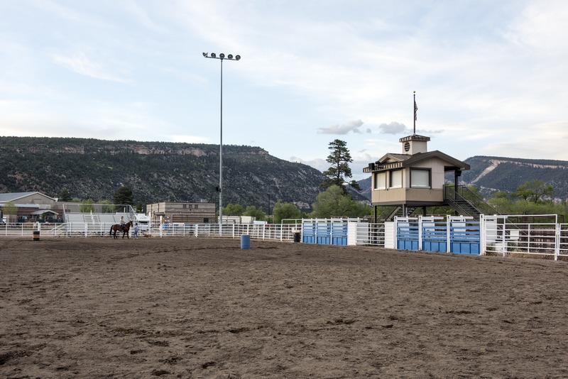 File:The rodeo arena at the La Plata County Fairgrounds in Durango, Colorado LCCN2015632612.tif