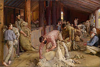 Shearing the Rams, 1890