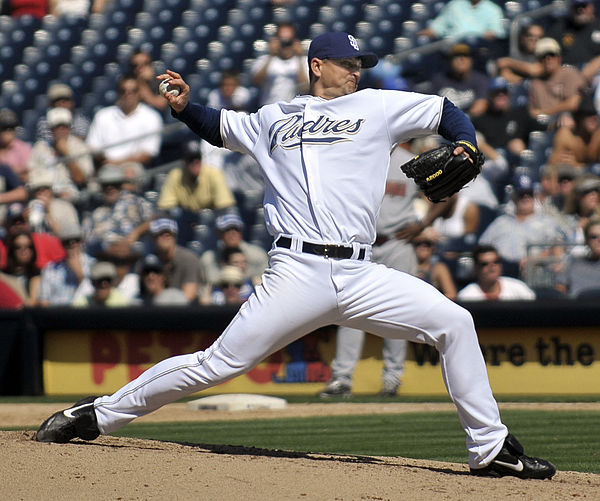 Hoffman with the San Diego Padres in 2008