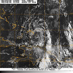 Tempesta tropicale Chris, 4 agosto 2006 alle 1215Z