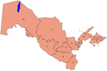 Uzbekistan provinces numbered.svg