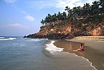 Varkala Beach i Kerala.