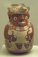Pot en céramique Origine : Culture nazca, actuel Pérou 100 av. J.C.-700 ap. J.-C.