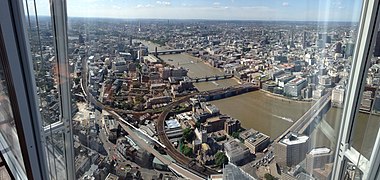 Панорама Лондона з хмарочоса The Shard