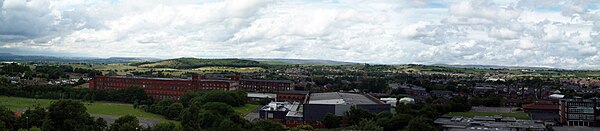 A panorama of Royton in 2008 from the Church of St Ann, Royton, looking northwards.