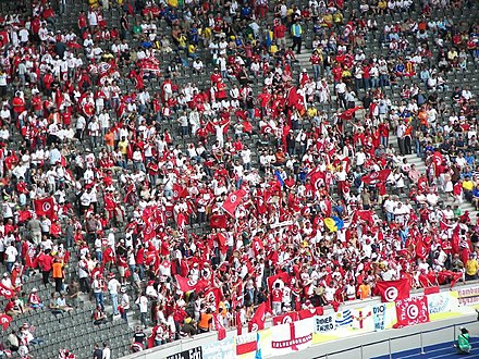 Tunisian fans in Berlin at the 2006 FIFA World Cup.