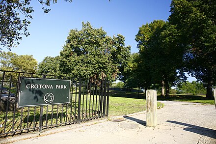 An entrance to the park