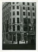 Buzzbomb damage to the Torengebouw during World War II