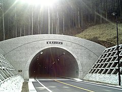 Le tunnel du côté d'Ashigawa.