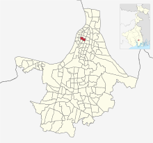 Location of Ward No. 25 in Kolkata Ward Map Ward no. 25 in Kolkata Municipal Corporation.svg