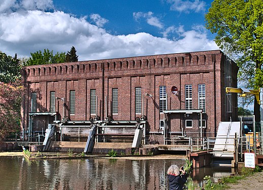 Hydroelectric power plant in Oldenburg, Germany.