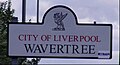 Sign for Wavertree District of Liverpool