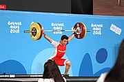 Deutsch: Gewichtheben bei den Olympischen Jugendspielen 2018; Tag 2, 10. Oktober 2018; Jungen 62 kg English: Weightlifting at the 2018 Summer Youth Olympics at 8 October 2018 – Boys' 62 kg