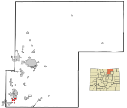 Dacono - Mapa