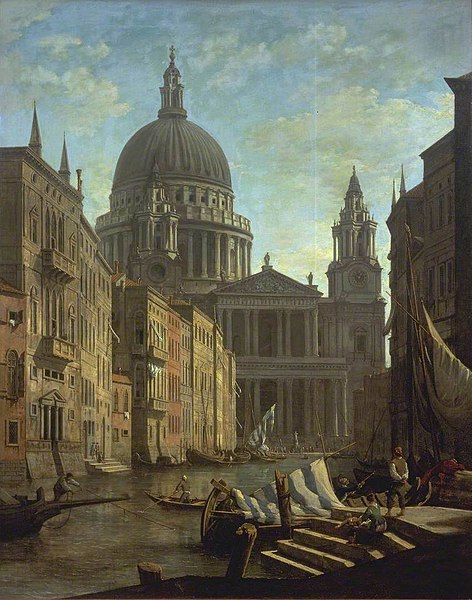 File:William Marlow (1740-1813) - Capriccio, St Paul's and a Venetian Canal - N06213 - National Gallery.jpg