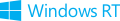 Windows RT logo and wordmark (light blue)