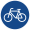 Sign 237 - special route cyclists, StVO 1992.svg