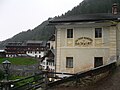 L'hôtel "Zum Bäckwirt", derrière lequel commence la visite des moulins