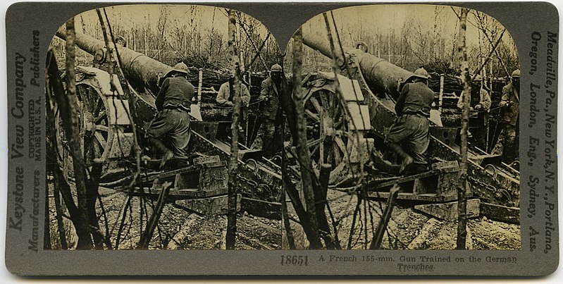 File:"A French 155-mm. Gun Trained on the German Trenches.".jpg