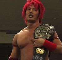 Soma Takao with the title in September 2016