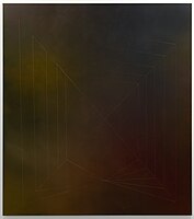 Frank Ammerlaan, 2012, Untitled, Oil and thread on canvas, 180 x 160 cm