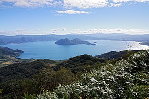 Lake Tōya, a volcanic caldera lake