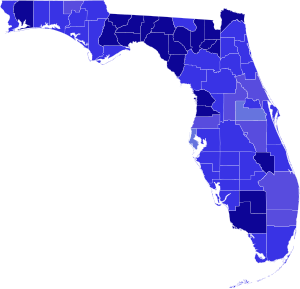 1924 Florida gubernatorial election results map by county.svg