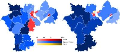 2018 Uljanovská oblast legislativní volby map.svg