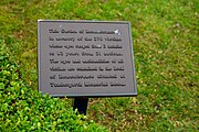 The Garden of Rememberance in Lockerbie, Scotland. It is a cemetery memorial for the victims of Pan Am Flight 103 on December 21, 1988.