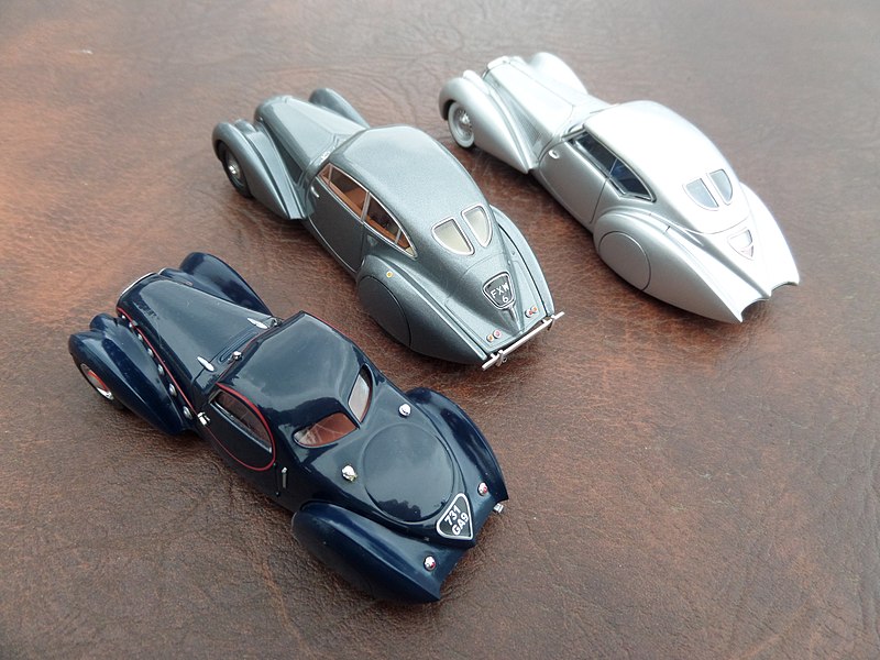 File:3 Pourtout designs from the late 1930s- Bentley 4 1-4 litre Embiricos, Peugeot 302-402 Darl'Mat coupe & Delage D8-120S Aero Coupe (11732543775).jpg