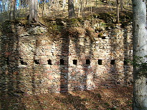 The Příběnice castle ruins in 2007