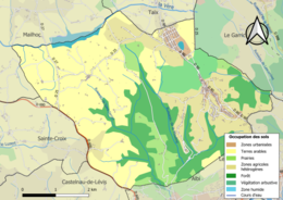 Mappa a colori che mostra l'uso del suolo.