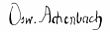 signature d'Oswald Achenbach