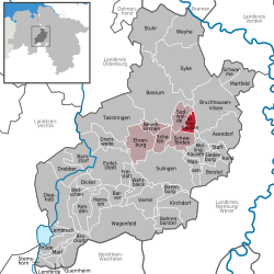 Affinghausen – Mappa