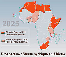 Perspective de pénurie d'eau en Afrique en 2025