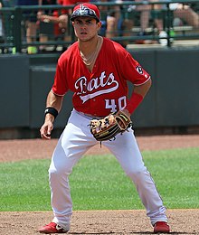 Cincinnati Reds' infielder Alejo Lopez looks on during the eighth